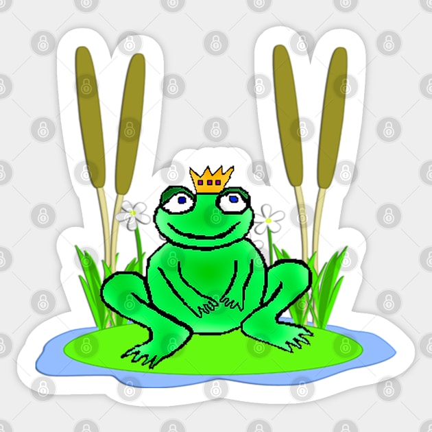 Froggy Prince Charming (No.3) Sticker by longford